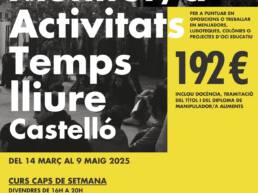 monitor activitats temps lliure infantil juvenil 2025