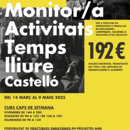 monitor activitats temps lliure infantil juvenil 2025