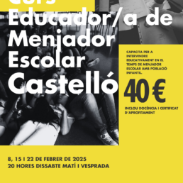 curs educador menjador escolar